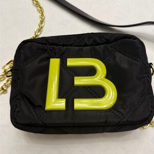 Chic Black and green LB Crossbody Bag